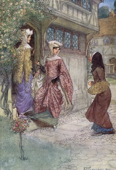 Illustration pour Les Joyeuses Commères de Windsor - Hugh Thomson